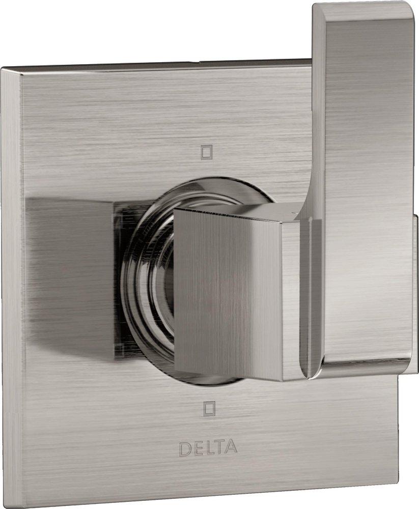 Delta Faucet Brilliance&reg; Stainless Tub and Shower Diverter Valve with Single Lever Handle 