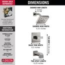 Delta Faucet Brilliance Stainless Single Handle Single Function Bathtub & Shower Faucet (Trim Only) 