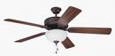 5-Blade Ceiling Fan Motor Only in Aged Bronze Brushed