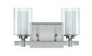 Craftmade Brushed Polished Nickel 60W 2-Light Candelabra E-12 Base Incandescent Bath Light 