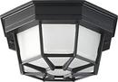 Homestyle Lighting Black 1-Light Incandescent Flushmount Light 