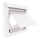 InOvate&reg; White 6-1/2 x 6-9/20 x 4 in. Wall Vent Steel and Plastic 