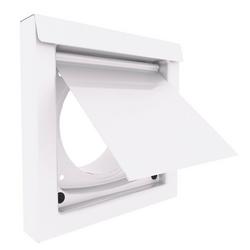 4 in. in White Galvanized Steel and Plastic Dryer Vent