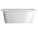 Aquatic White 59-1/2 x 59-1/2 in. Soaker Corner Bathtub in White 
