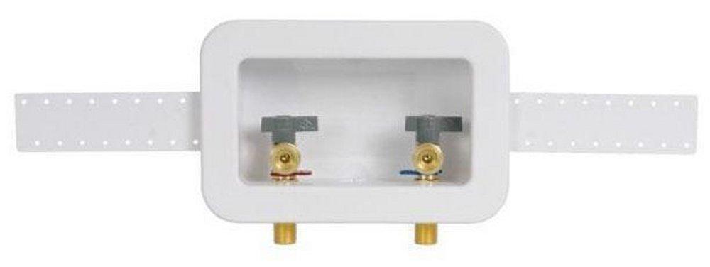 Oatey&reg; White 10-3/10 in x 6-19/50 in x 3-3/100 in Washing Machine Supply Box 