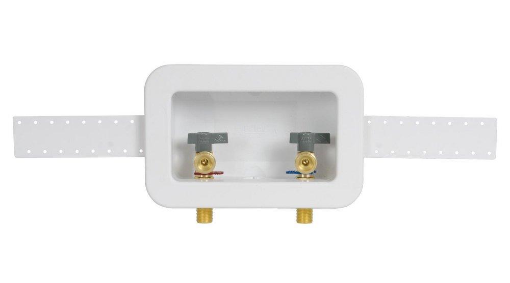 Oatey&reg; White 10-3/10 in x 6-19/50 in x 3-3/100 in Washing Machine Supply Box 