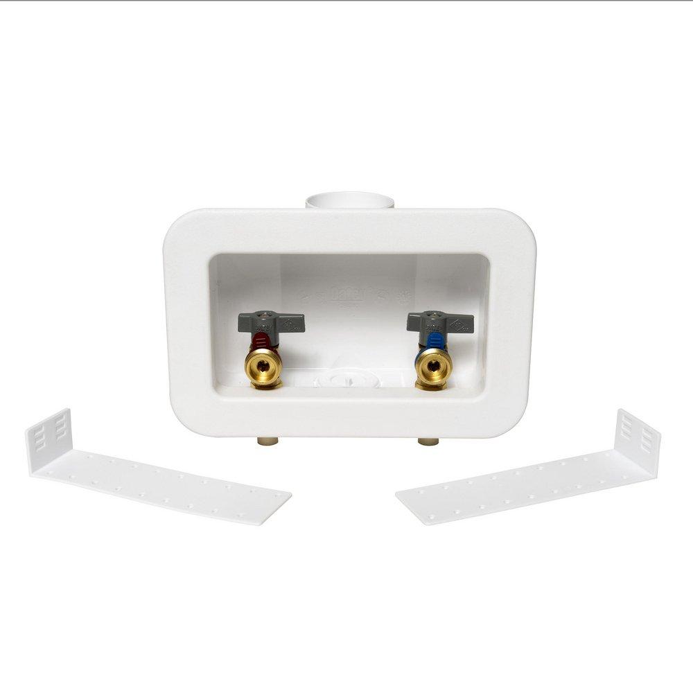 Oatey&reg; White 10-3/10 x 6-19/50 x 3-3/100 in. Washing Machine Supply Box 