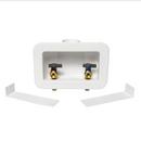 Oatey&reg; White 10-3/10 x 6-19/50 x 3-3/100 in. Washing Machine Supply Box 