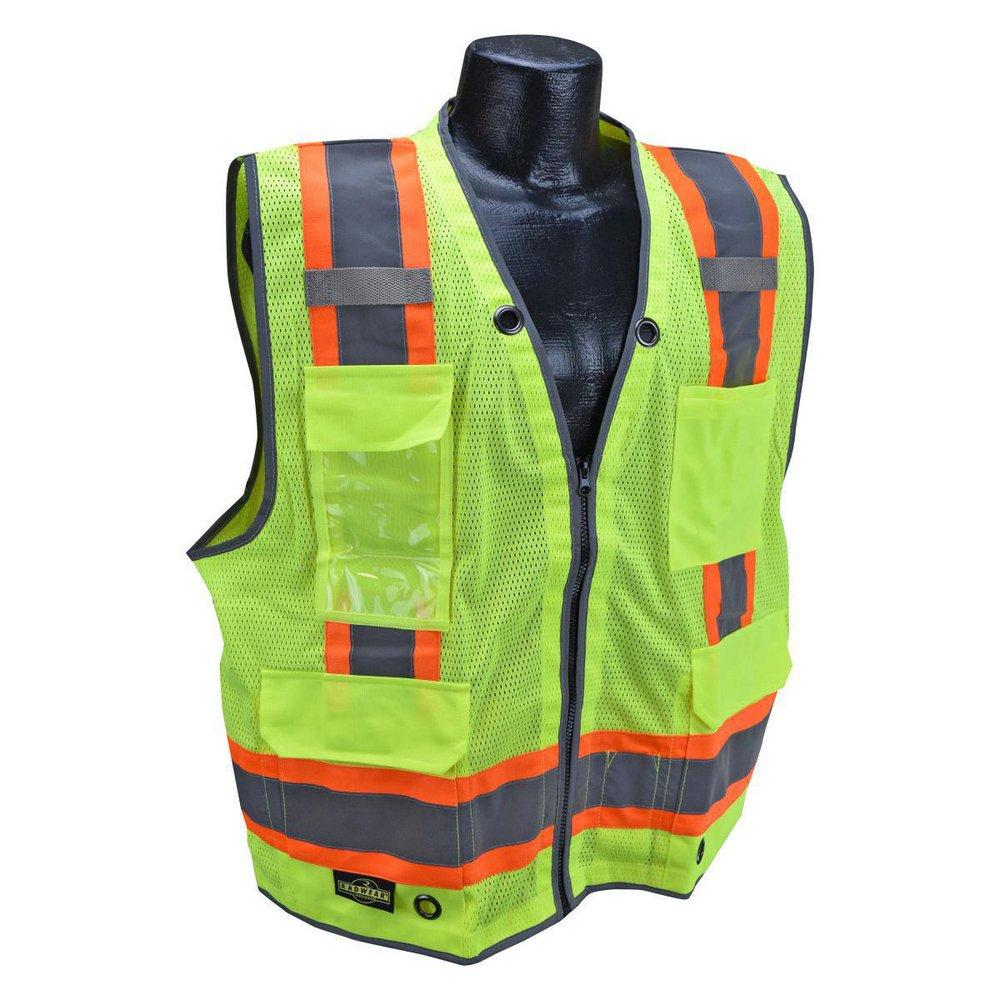 Radians Hi-Viz Green MESH Safety VEST Green Size Quadruple Extra Large 