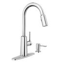 Moen Polished Chrome Single Handle Pull Down Kitchen Faucet 
