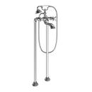 Two Handle Wall Mount Tub Filler with Handshower in Chrome