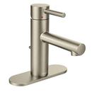 Single Lever Handle Bathroom Sink Faucet in Classic Brushed Nickel