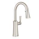 Moen Spot Resist&trade; Stainless Single Handle Pull Down Kitchen Faucet with Power Clean and Reflex Technology 