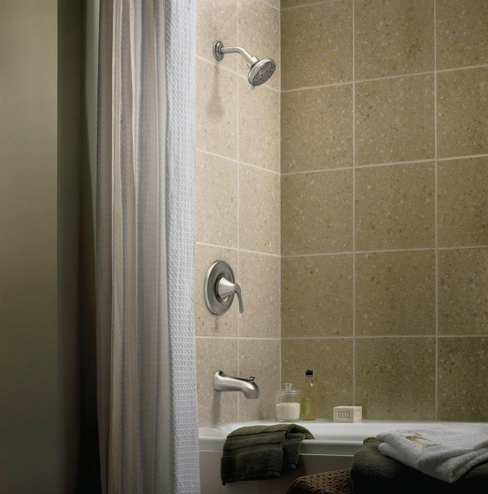 Moen Spot Resist Brushed Nickel Single Handle Single Function Bathtub & Shower Faucet 