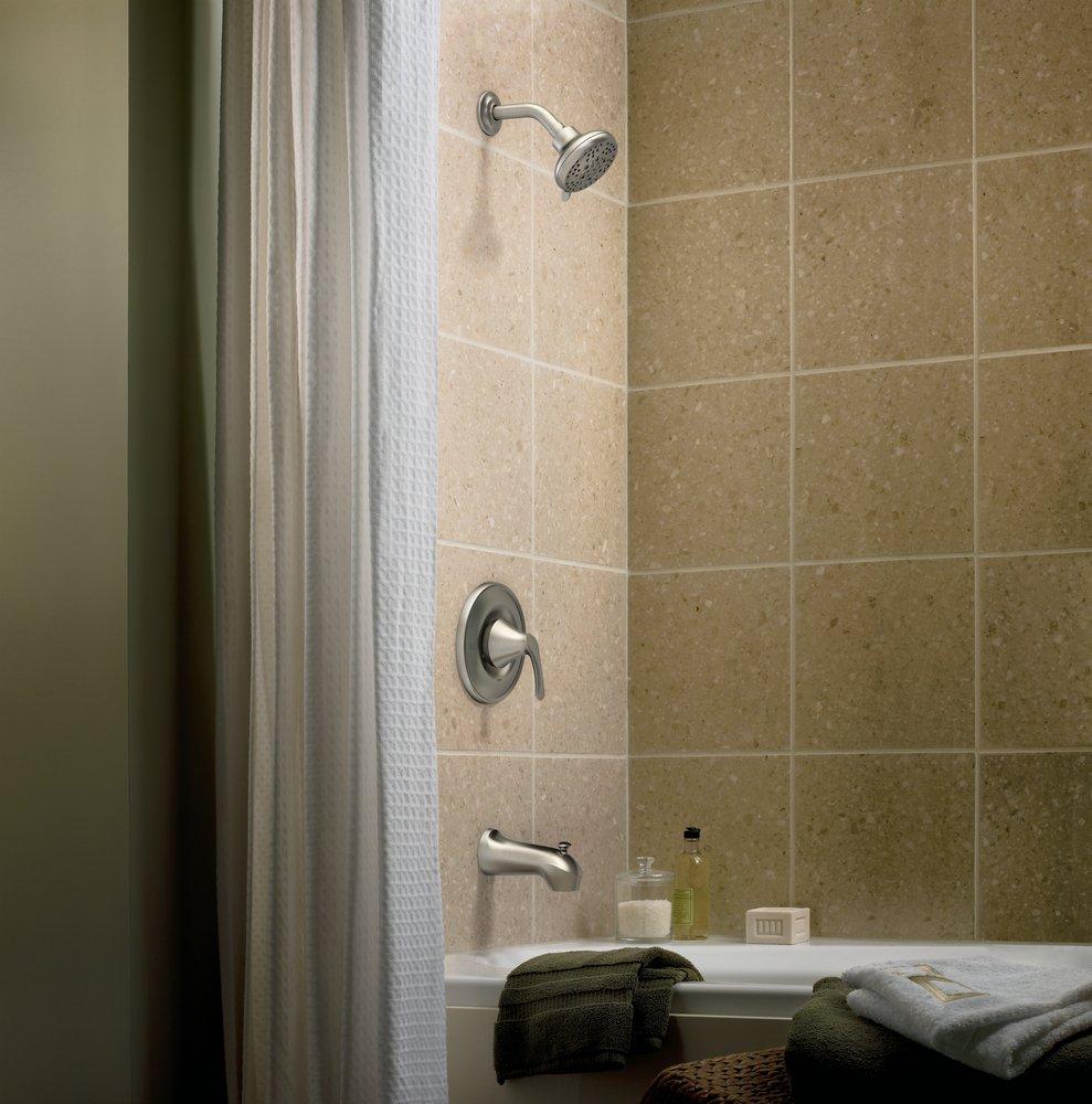 Moen Spot Resist&trade; Brushed Nickel Single Handle Single Function Bathtub & Shower Faucet 