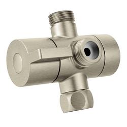 Shower Arm Diverter in Brushed Nickel