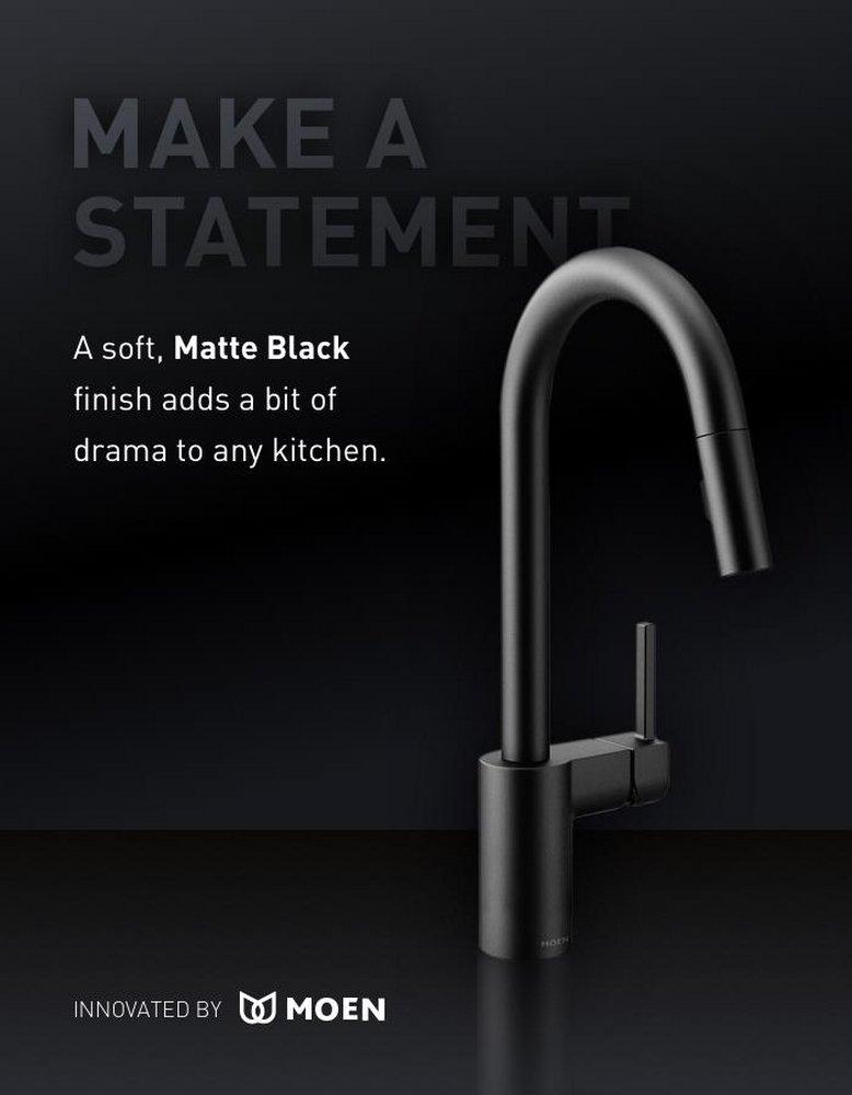Moen Black Deckmount Transitional Soap Dispenser 