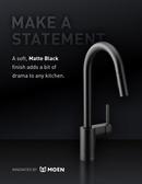 Moen Black Deckmount Transitional Soap Dispenser 