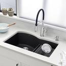 BLANCO Anthracite 32 x 20-7/8 in. No Hole Composite Double Bowl Undermount Kitchen Sink 
