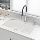 BLANCO White 32 x 20-7/8 in. No Hole Composite Double Bowl Undermount Kitchen Sink 