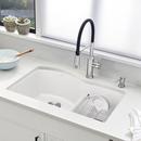 BLANCO White 32 x 20-7/8 in. No Hole Composite Double Bowl Undermount Kitchen Sink 