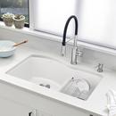 BLANCO White 32 x 20-7/8 in. No Hole Composite Double Bowl Undermount Kitchen Sink 