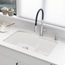 BLANCO White 32 x 20-7/8 in. No Hole Composite Double Bowl Undermount Kitchen Sink 