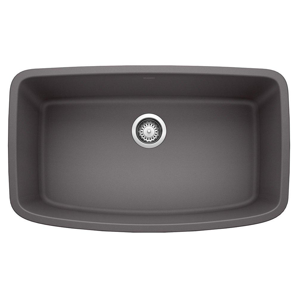 BLANCO Cinder 32 x 19 in. No Hole Composite Single Bowl Undermount Kitchen Sink 