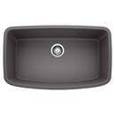 BLANCO Cinder 32 x 19 in. No Hole Composite Single Bowl Undermount Kitchen Sink 