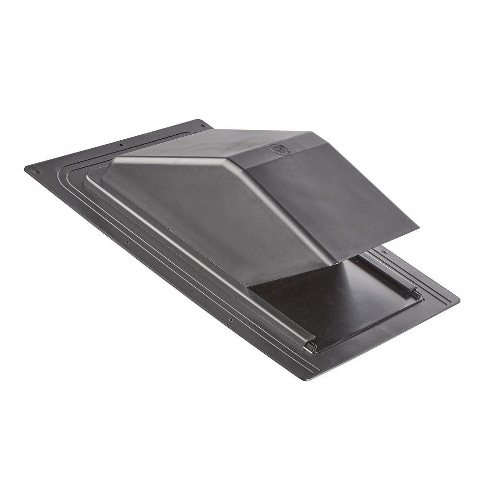 LAMBRO Black 8 in. Roof Vent in Black 