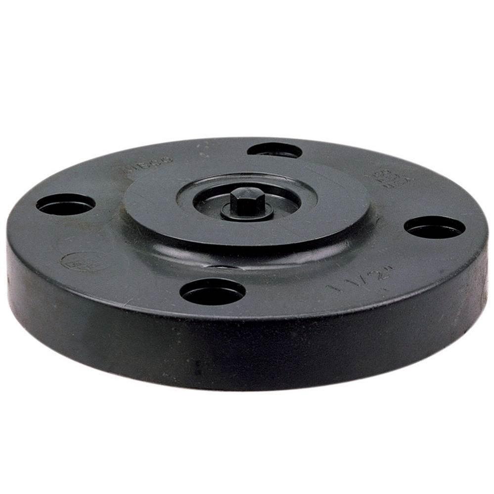 Chemtrol Dark Grey Blind SDR 80 PVC Flange in Dark Grey 