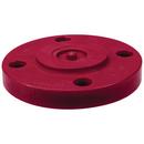 Chemtrol Red Schedule 80 PVDF Blind Flange in Red 