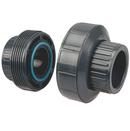 2 in. Socket Straight Schedule 80 PVC Union with FKM O-Ring Seal