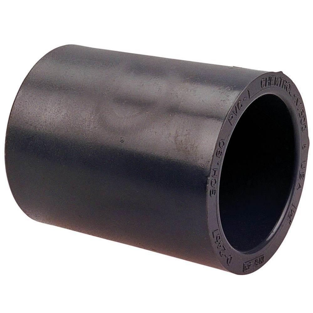 Chemtrol Grey Socket Schedule 80 PVC Coupling 