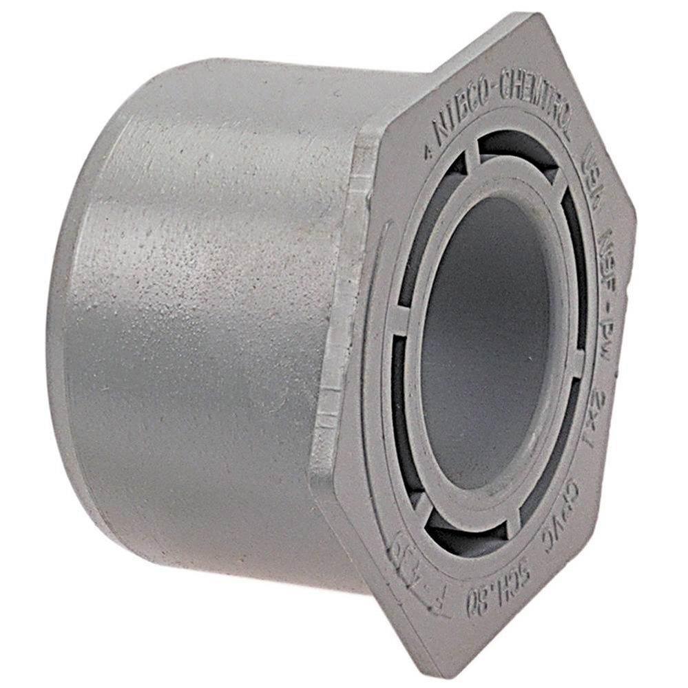 Light Grey Spigot x Socket 300# Schedule 80 CPVC Bushing 