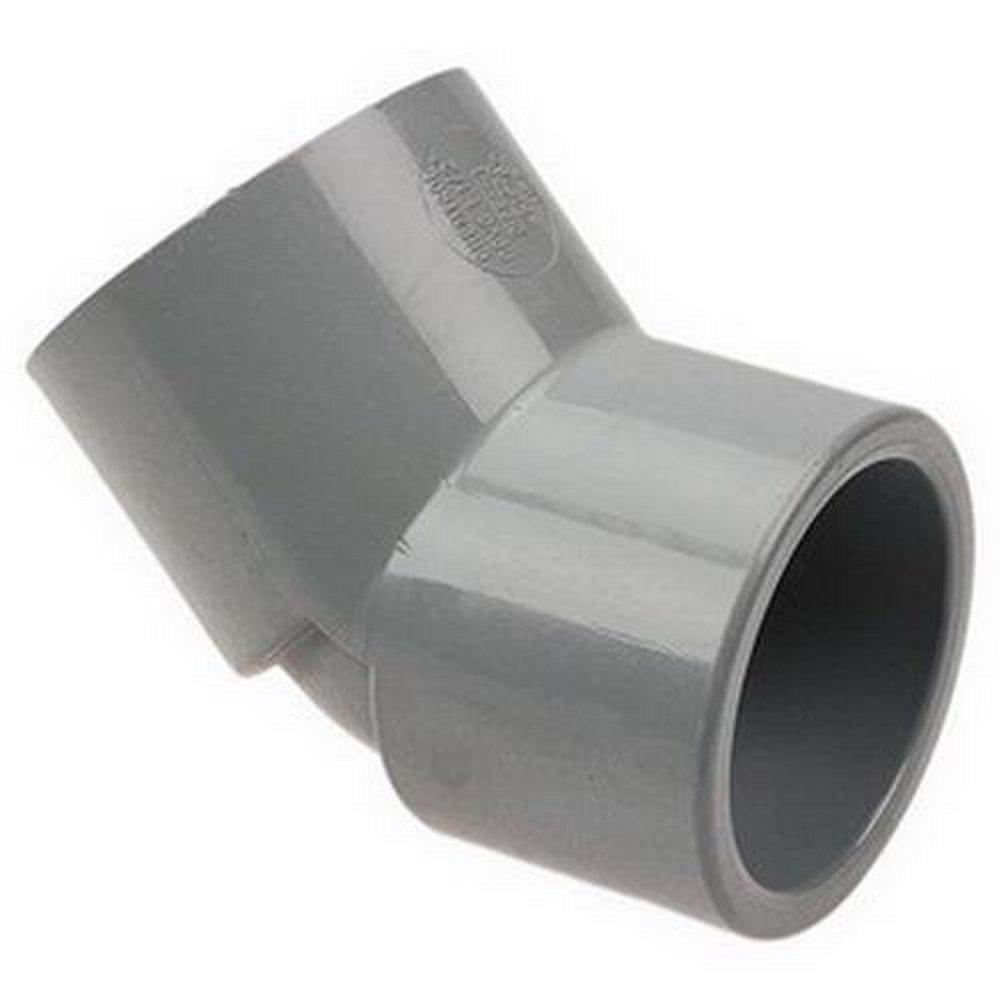 Chemtrol Grey Socket Straight Schedule 80 CPVC 45 Degree Elbow 