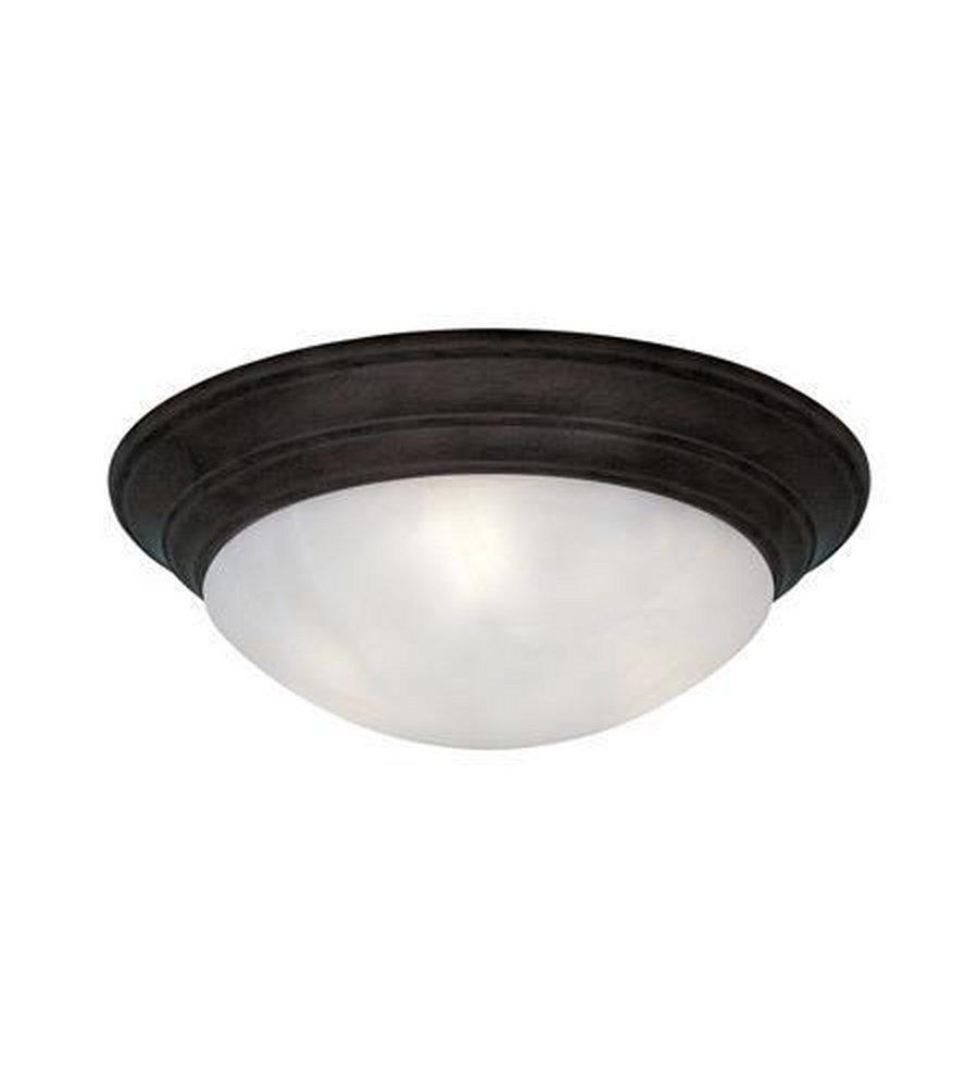 Designers Fountain Oil Rubbed Bronze 11 in. 75W 1-Light Incandescent Medium E-26 Flush Mount Ceiling Fixture 