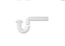 JB Products White Plastic P-Trap 