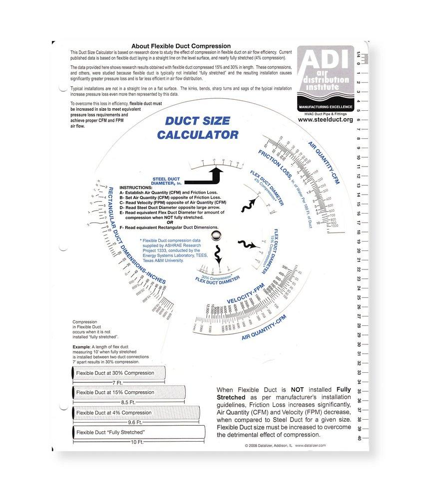 Lukjan Metal Products Air Duct Calculator 