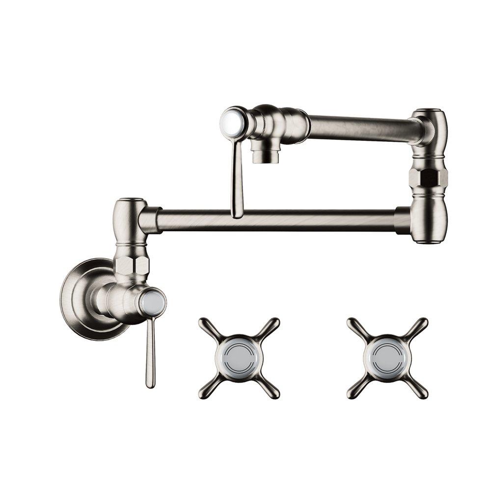 AXOR Polished Nickel Wall Mount Pot Filler 