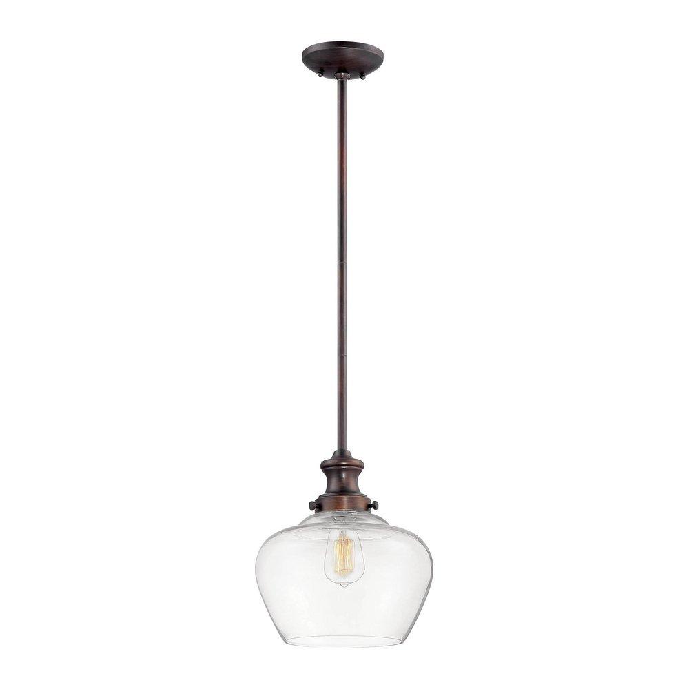 Millennium Lighting Rubbed Bronze 1-Light Pendant Light 
