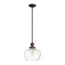 Millennium Lighting Rubbed Bronze 1-Light Pendant Light 