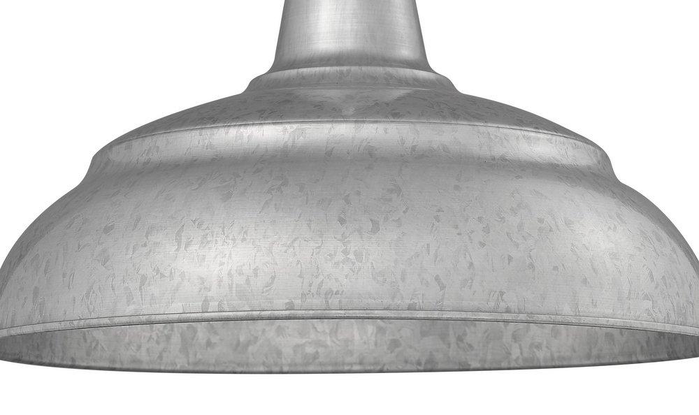 Millennium Lighting Galvanized 1-Light Warehouse Shade 