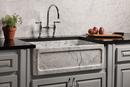 Stone Forest Polished Carrara 33 x 22 in. Composite Single Bowl Farmhouse Kitchen Sink 
