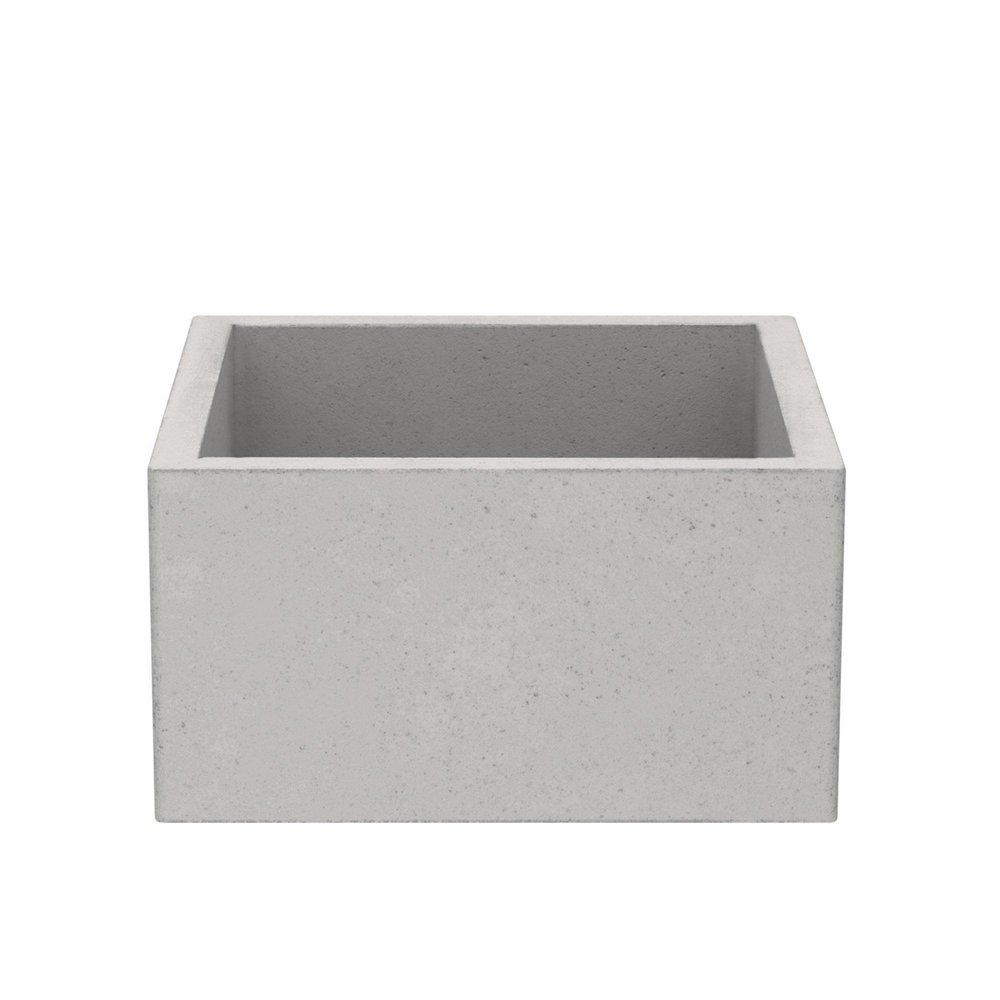 Native Trails Ash 15 x 15 in. Apron Front and Undermount NativeStone&reg; Bar Sink 