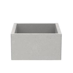 15 x 15 in. Apron Front and Undermount NativeStone&reg; Bar Sink in Ash