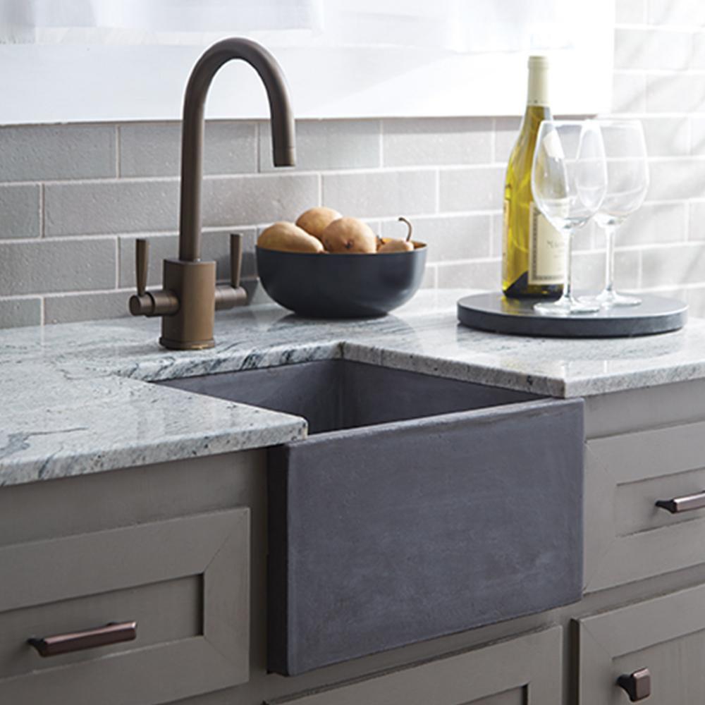 Native Trails Slate 15 x 15 in. Apron Front and Undermount NativeStone&reg; Bar Sink 