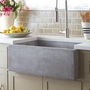 Native Trails Ash 30 x 18 in. Concrete Single Bowl Farmhouse Kitchen Sink 