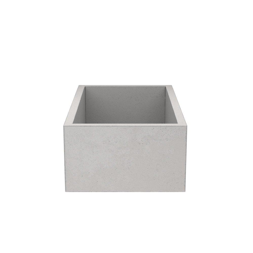 Native Trails Ash 30 x 18 in. Concrete Single Bowl Farmhouse Kitchen Sink 