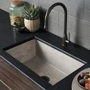 Native Trails Ash 30 x 18 in. Concrete Single Bowl Farmhouse Kitchen Sink 